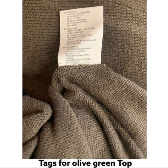 CLOTH Olive green & Yellow Long Sleeve Top - Picture 5 of 7